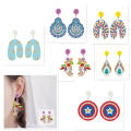 Kit de boucles d&#39;oreilles de peinture de diamant